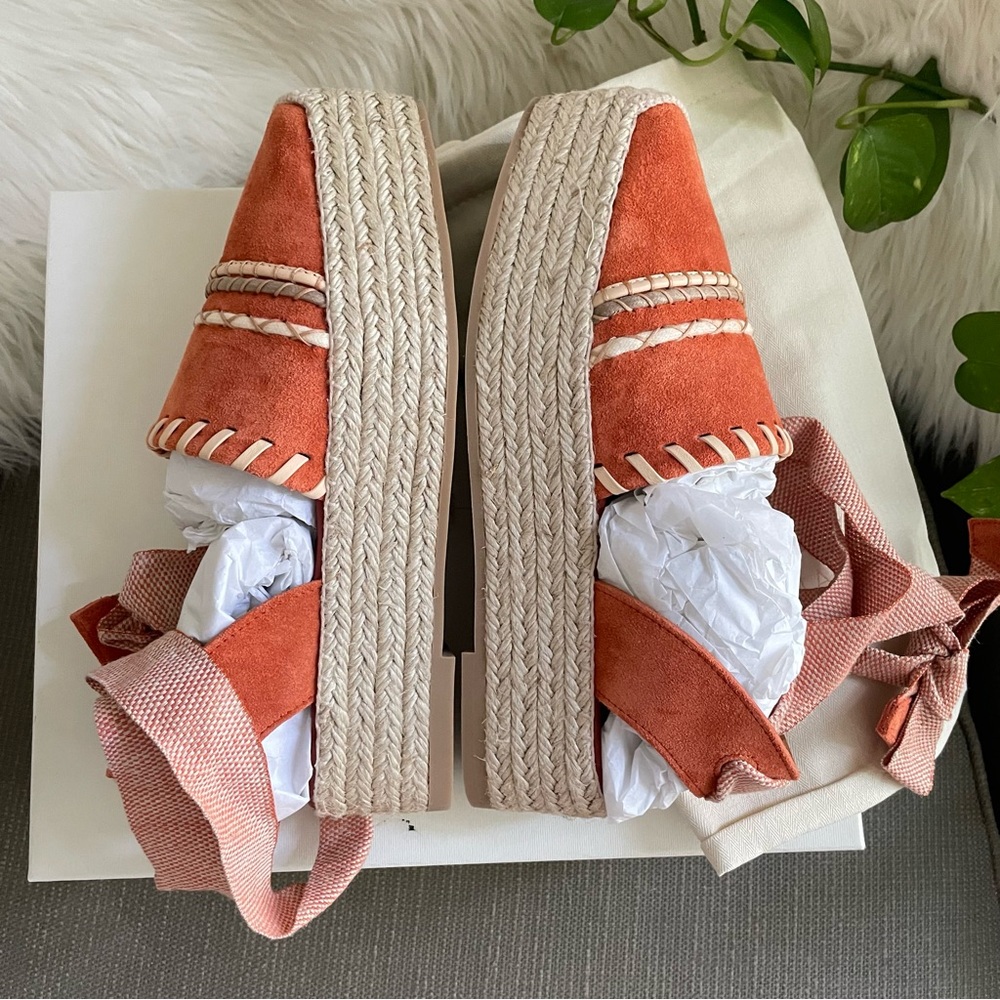 Ulla Johnson Women's Abia Platform Espadrilles Arabian Spice Suede 10 NIB - Picture 13 of 16